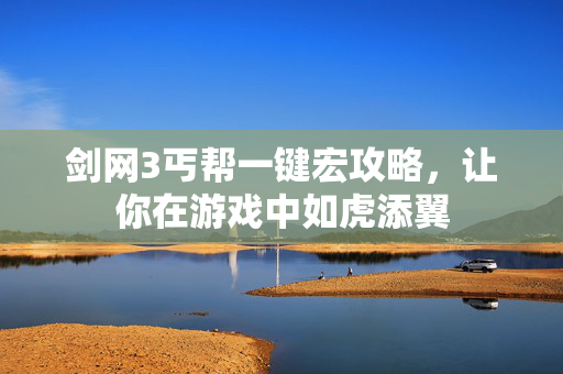 剑网3丐帮一键宏攻略，让你在游戏中如虎添翼