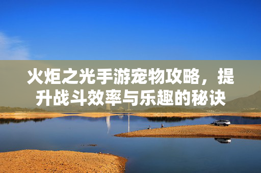 火炬之光手游宠物攻略，提升战斗效率与乐趣的秘诀