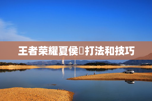 王者荣耀夏侯惇打法和技巧
