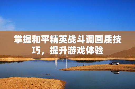 掌握和平精英战斗调画质技巧，提升游戏体验