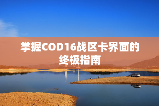 掌握COD16战区卡界面的终极指南
