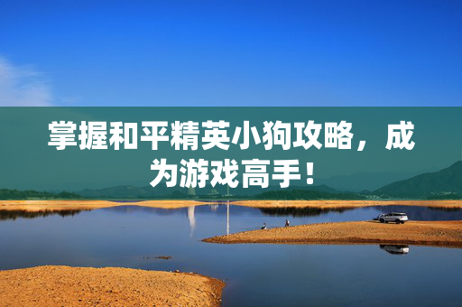 掌握和平精英小狗攻略，成为游戏高手！