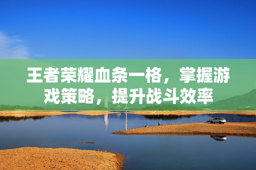王者荣耀血条一格，掌握游戏策略，提升战斗效率