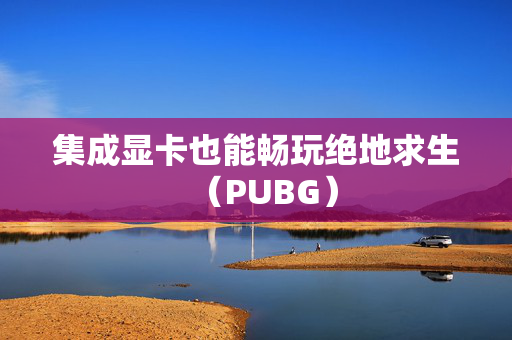 集成显卡也能畅玩绝地求生（PUBG）