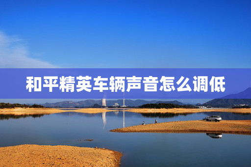 和平精英车辆声音怎么调低