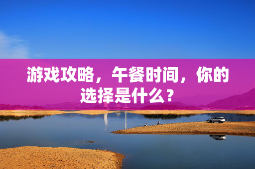 游戏攻略，午餐时间，你的选择是什么？