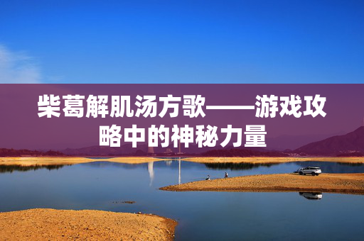 柴葛解肌汤方歌——游戏攻略中的神秘力量