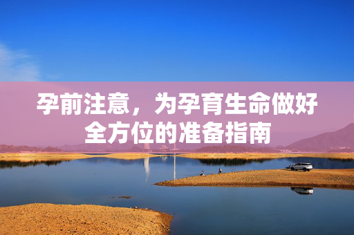孕前注意，为孕育生命做好全方位的准备指南