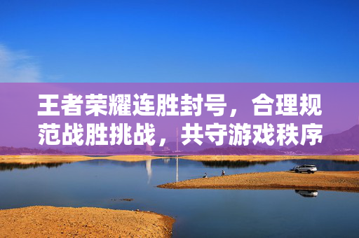 王者荣耀连胜封号,合理规范战胜挑战,共守游戏秩序与个人信誉 王者荣耀连胜封号,合理规范战胜挑战,共守游戏秩序与个人信誉