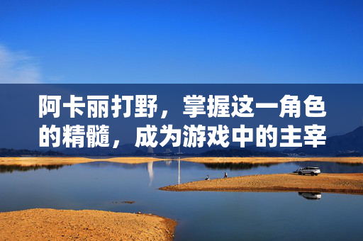 阿卡丽打野，掌握这一角色的精髓，成为游戏中的主宰者