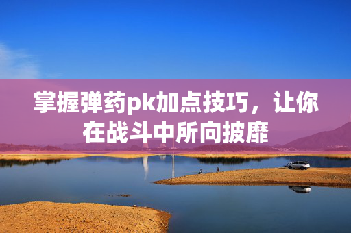 掌握弹药pk加点技巧，让你在战斗中所向披靡