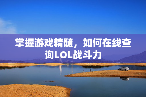 掌握游戏精髓，如何在线查询LOL战斗力