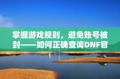 掌握游戏规则，避免账号被封——如何正确查询DNF官网封号信息