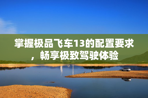 掌握极品飞车13的配置要求，畅享极致驾驶体验