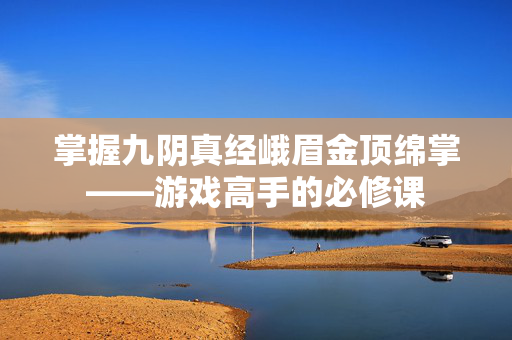 掌握九阴真经峨眉金顶绵掌——游戏高手的必修课