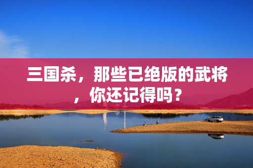 三国杀,那些已绝版的武将,你还记得吗? 三国杀,那些已绝版的武将,你还记得吗?