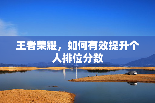 王者荣耀，如何有效提升个人排位分数
